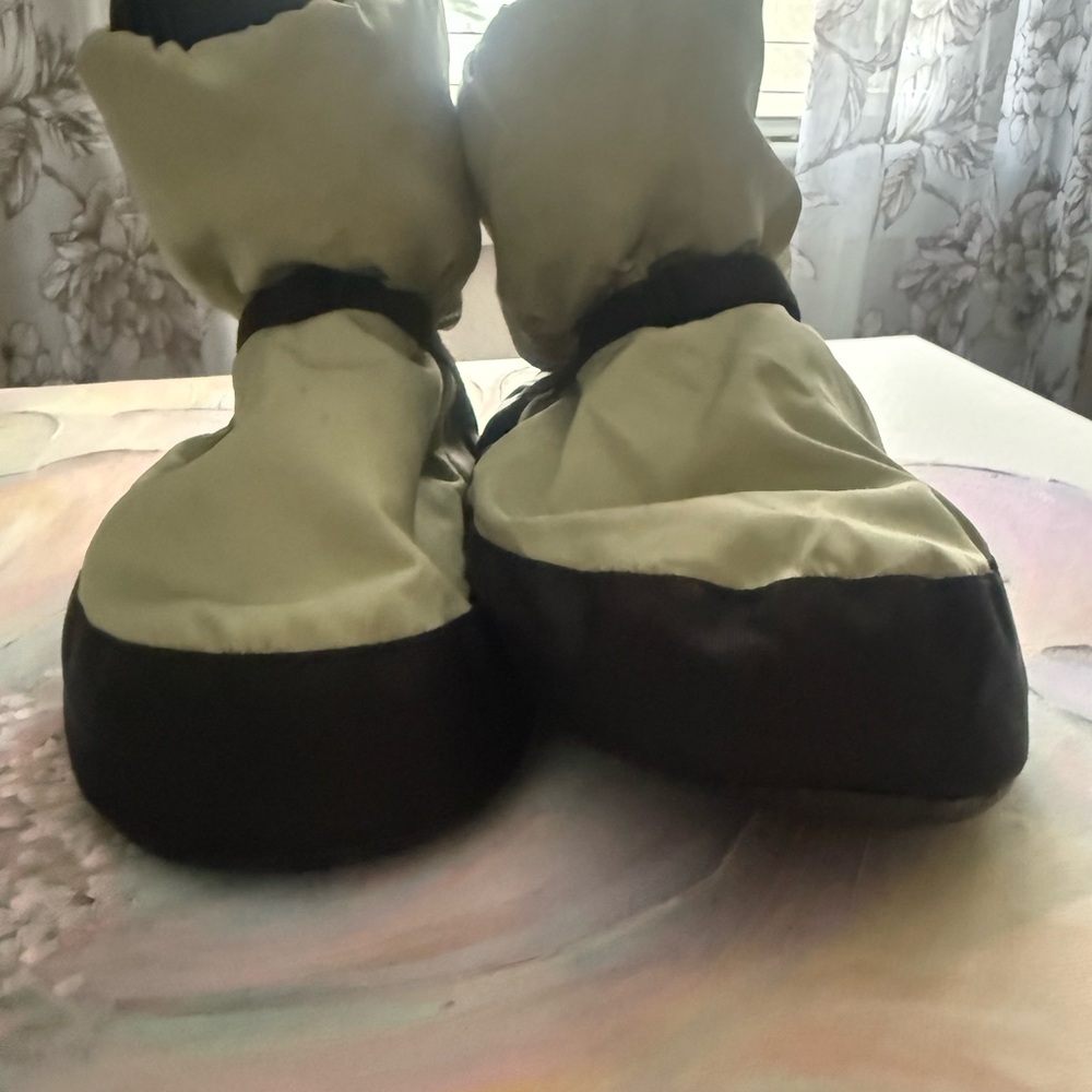 Tan and Black Boot Covers